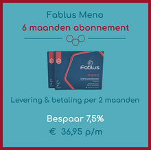 Afbeelding in Gallery-weergave laden, Fablus Meno 6 maanden abonnement / Bedrag per 2 maanden